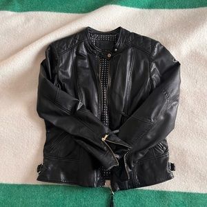 AS IS - Danier super soft leather jacket Large one flaw